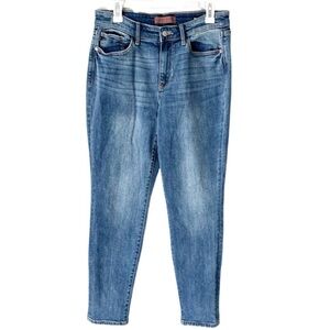 Judy Blue Jeans Women's 29 9 Mid Rise Vintage Wash Boyfriend Denim Jeans Stretch
